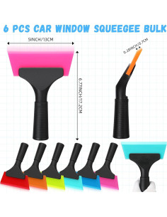 Limpiaparabrisas Datanly 6 Pcs 12.7 cm Silicona Colorido 2