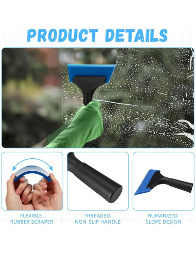 Limpiaparabrisas Datanly 6 Pcs 12.7 cm Silicona Colorido