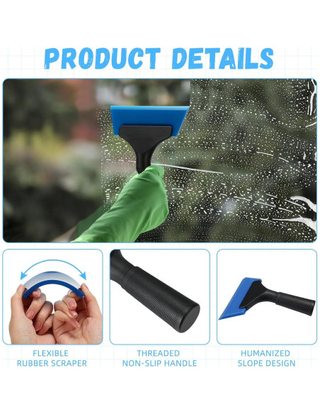 Limpiaparabrisas Datanly 6 Pcs 12.7 cm Silicona Colorido