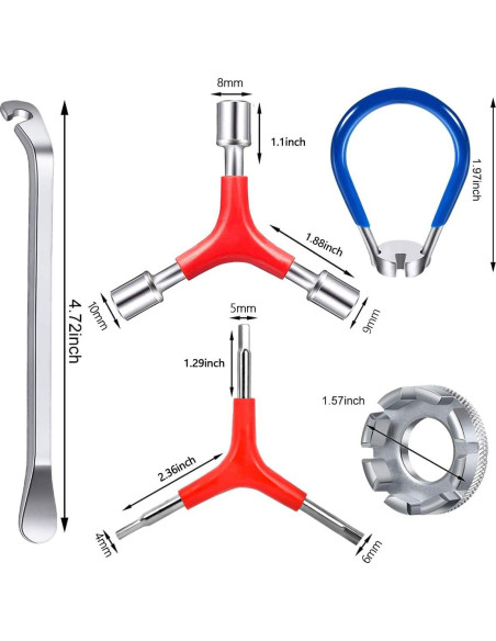 Kit de Herramientas de Radio de Bicicleta CHIVENIDO - 7 Piezas