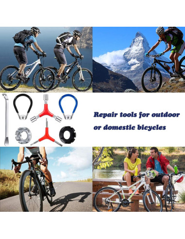 Kit de Herramientas de Radio de Bicicleta CHIVENIDO - 7 Piezas