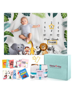 Manta de Hitos Mensuales Nestworthy 152x102cm Suave Franela