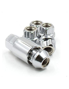 Cerraduras de Rueda M14x1.5 Acero Cromo 5 Piezas + Llave
