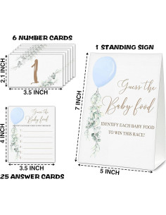 Juego Adivina la Comida para Bebés TIOFUNO - Baby Shower 2