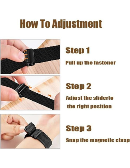 Correa Magnética de Nylon 22mm LeyuBand para Reloj Inteligente