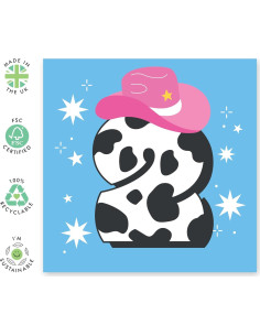 Tarjeta de Cumpleaños Niña 2 Años CENTRAL 23 con Stickers 2