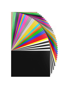 Paquete de Vinilo de Transferencia de Calor YUITCE 37 Hojas 30.48x25.4cm