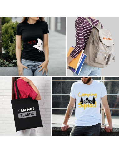 Paquete de Vinilo de Transferencia de Calor YUITCE 37 Hojas 30.48x25.4cm