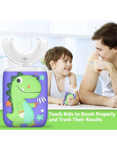 Cepillo de Dientes Eléctrico Infantil KRX KRT818 Verde 6 Modos 2