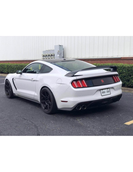 Marco de Placa de Licencia Deselen 350-ZGI Negro Espejo 2 Piezas