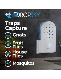 Trampa de Insectos Voladores Dropsky - Luz Enchufable Sin Olores 2