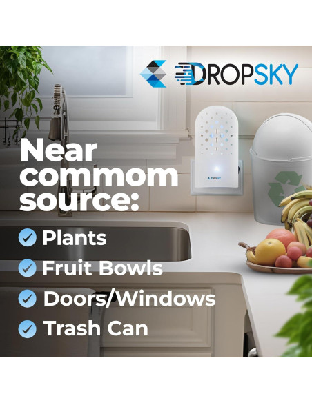 Trampa de Insectos Voladores Dropsky - Luz Enchufable Sin Olores