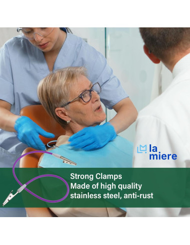 Sujetador de Servilleta Dental La Miere Naranja Neón Ajustable