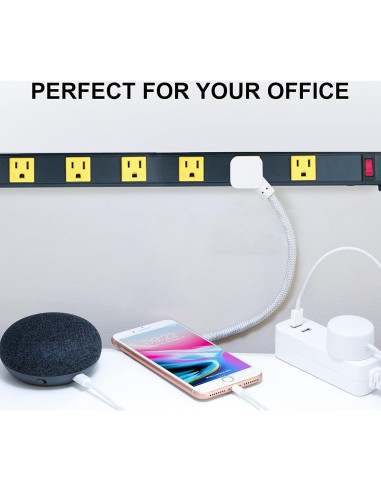 Tira de Enchufes de Pared Inland 03200, 6 Salidas, 3FT, 15A