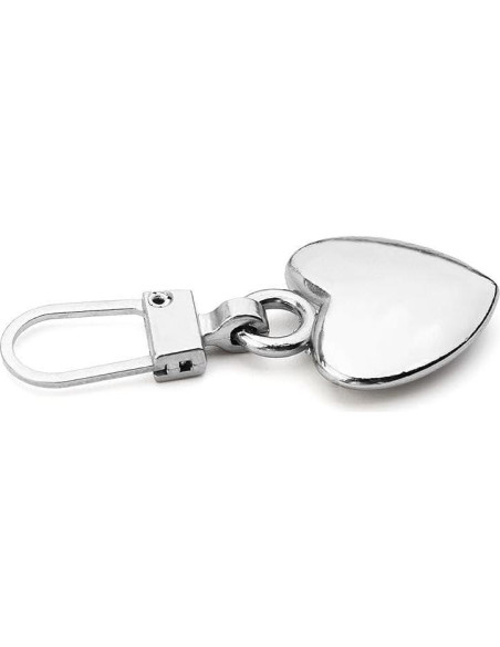 Set de 5 Tiradores de Cremallera Corazón Metal Dorado