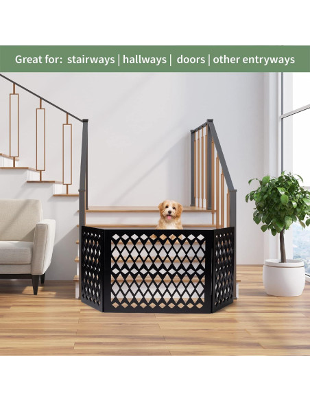 Puerta para Mascotas Plegable Hoovy 119.38x47.63 cm