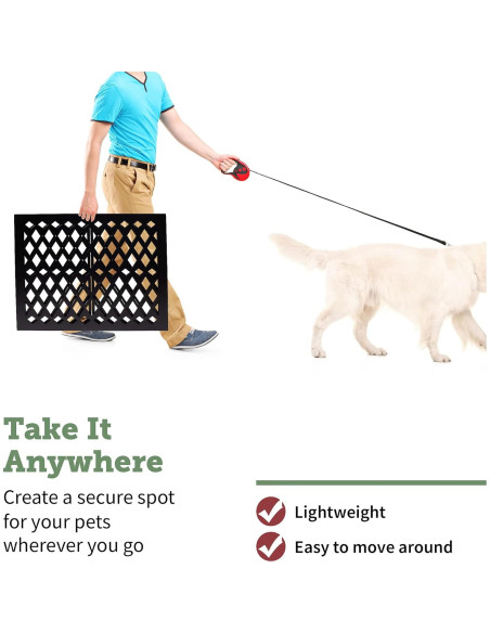 Puerta para Mascotas Plegable Hoovy 119.38x47.63 cm