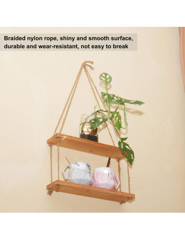 Cuerda trenzada de nylon Rebower 8mm x 5.5 yardas negra