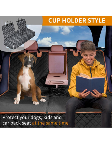 Funda de Asiento para Perro IVY&LANE Grande Impermeable 2-en-1