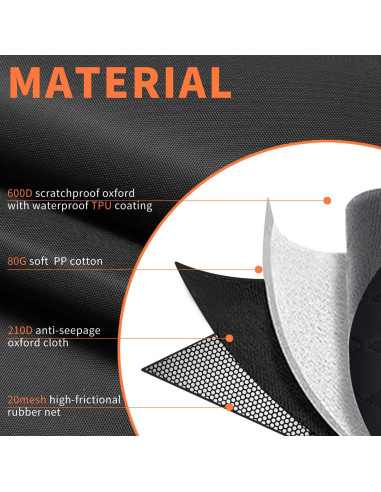 Funda de Asiento para Perro IVY&LANE Grande Impermeable 2-en-1