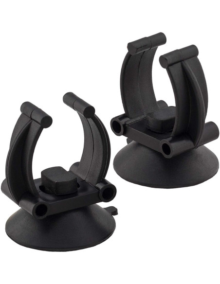 OIIKI 10 Ventosas para Calentador de Acuario con Clips - Negro