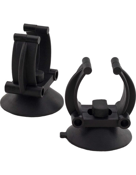 OIIKI 10 Ventosas para Calentador de Acuario con Clips - Negro