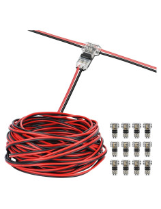 Cable de Extensión 20m 22 AWG Rifachua + 12 Conectores T Tap