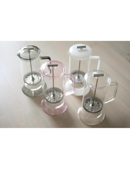 Prensa de Té Teabloom Toulouse 700 mL Vidrio Borosilicato Rosa