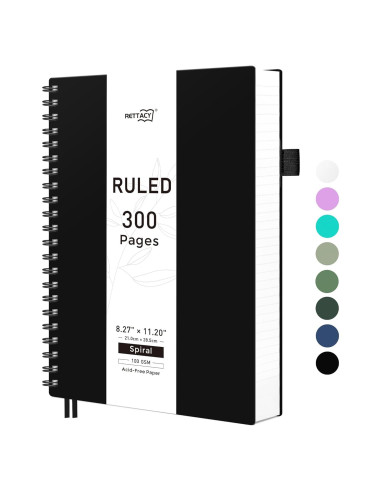 Cuaderno Espiral RETTACY A4 300 Páginas Rayas Universitarias