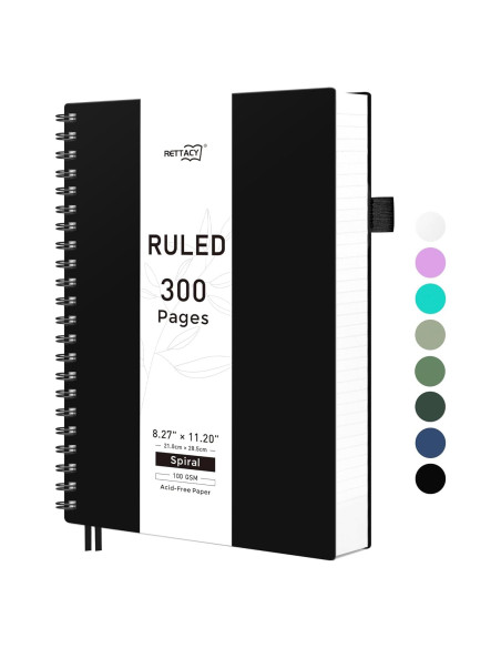 Cuaderno Espiral RETTACY A4 300 Páginas Rayas Universitarias