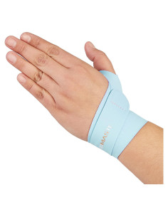 Soporte para Muñeca Domaste Azul Izquierda - Transpirable y Ergonómico