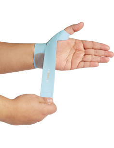 Soporte para Muñeca Domaste Azul Izquierda - Transpirable y Ergonómico 2