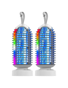 Asesino de Mosquitos Eléctrico Recargable 3000V con Luz LED