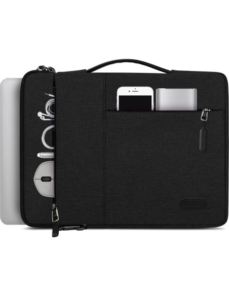 Funda para Laptop Lubardy 13.3-14 Pulgadas Negra Impermeable