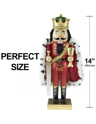 Cascanueces de Madera Rey Arturo 35.56 cm Clever Creations