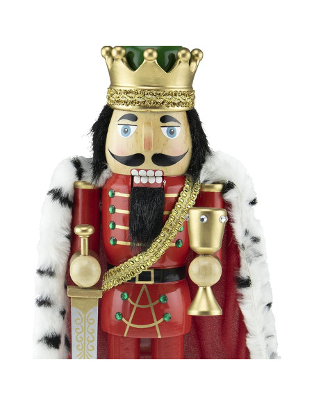 Cascanueces de Madera Rey Arturo 35.56 cm Clever Creations