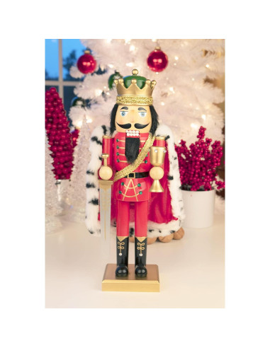 Cascanueces de Madera Rey Arturo 35.56 cm Clever Creations