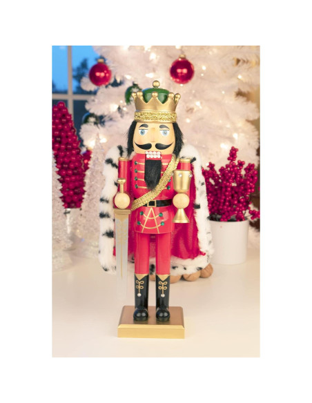 Cascanueces de Madera Rey Arturo 35.56 cm Clever Creations