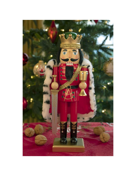 Cascanueces de Madera Rey Arturo 35.56 cm Clever Creations