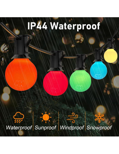 Bombillas G40 Multicolor Goothy 25 Paquete 5W E12