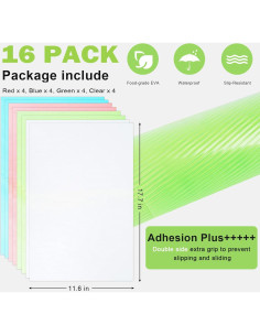 16 Forros de Refrigerador Lavables Shinywear Antideslizantes 2