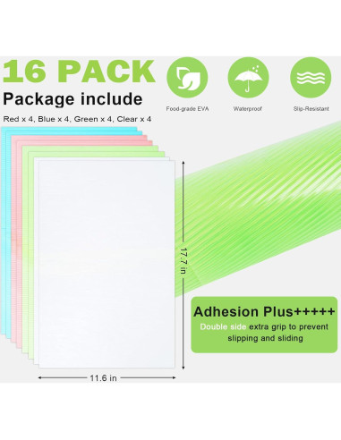 16 Forros de Refrigerador Lavables Shinywear Antideslizantes