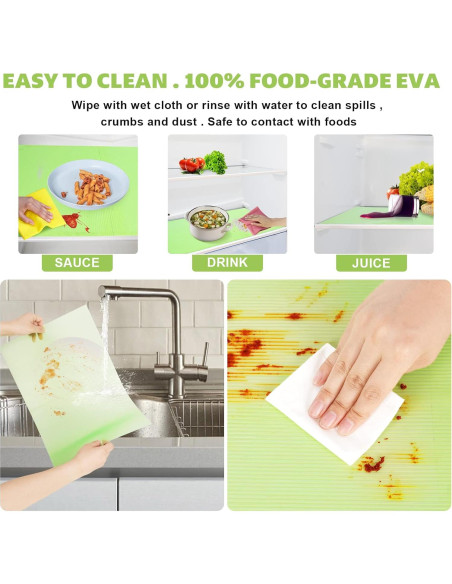 16 Forros de Refrigerador Lavables Shinywear Antideslizantes