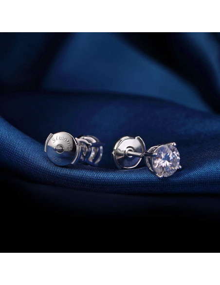 2 Pares de Respaldos de Aretes Hipoalergénicos Siwoms 7mm