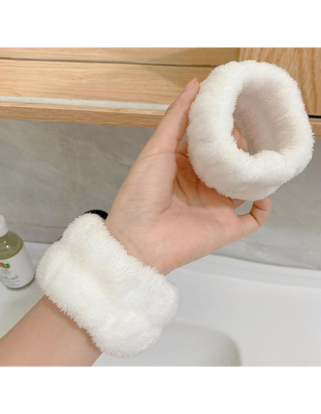 Conjunto de 15 Piezas Diadema y Muñequera Ismeally para Lavado Facial