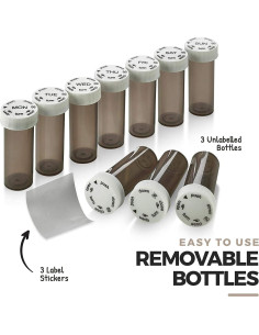 Organizador de Pastillas MEDca - Estuche con 20 Botellas Semanal 2