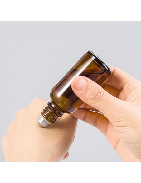 3 Botellas de Vidrio Vacías 30ml con Rodillo GSHLLO