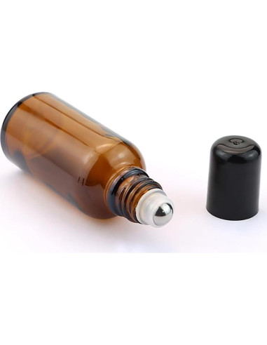 3 Botellas de Vidrio Vacías 30ml con Rodillo GSHLLO