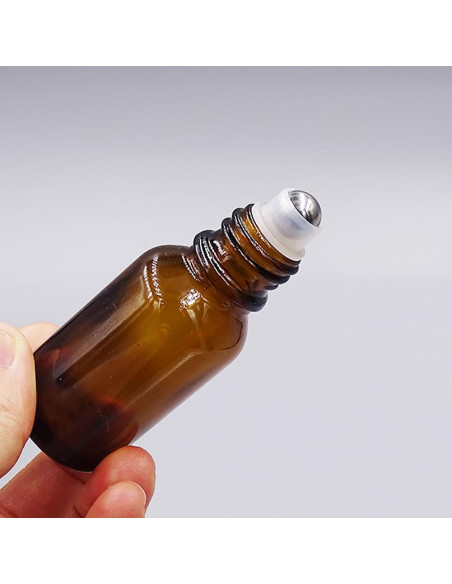 3 Botellas de Vidrio Vacías 30ml con Rodillo GSHLLO