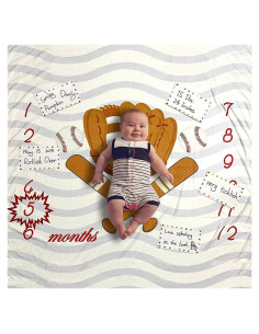 Manta de Hitos para Bebés Homegician Béisbol 101.6x127 cm